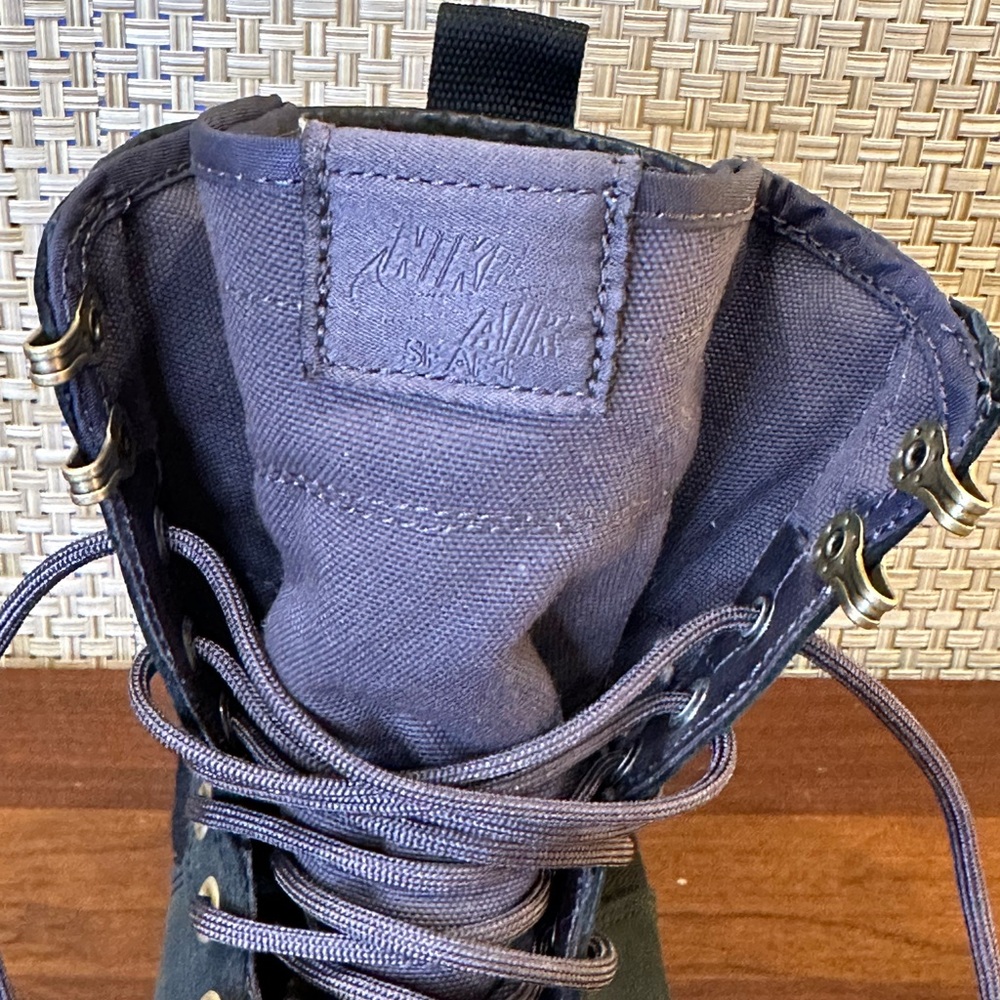 🌟2xHP🌟Nike SF Air Force 1 Gray/Black Premium Sherpa Hi-Top Sneaker Boots 10.5 - Picture 5 of 15